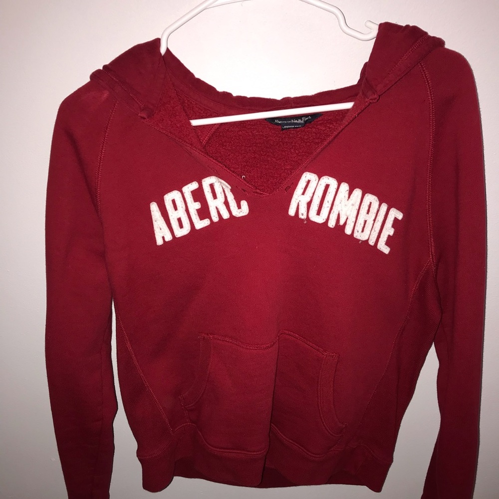 ABERCROMBIE Red Hoodie